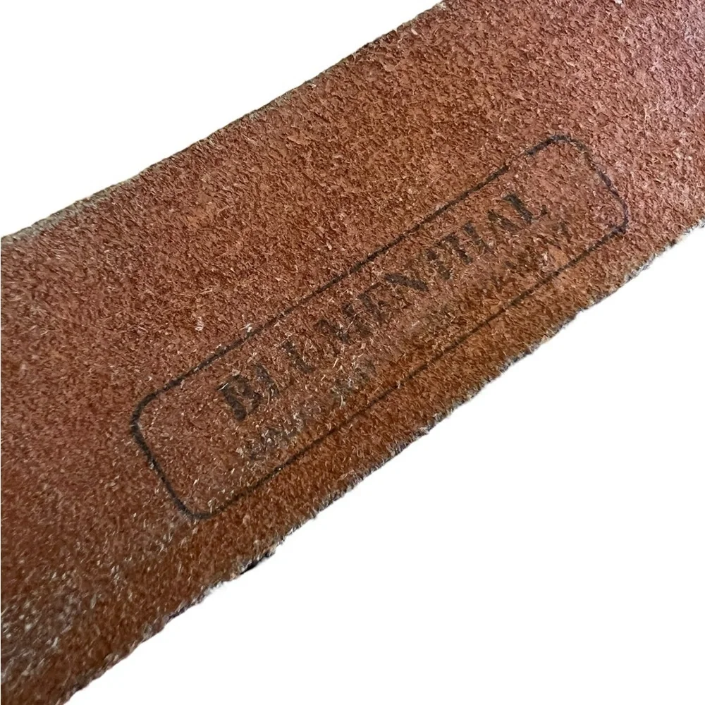 Blumenthal 32 Wide Black Genuine Bridle Leather Western Style Belt Unisex Casual